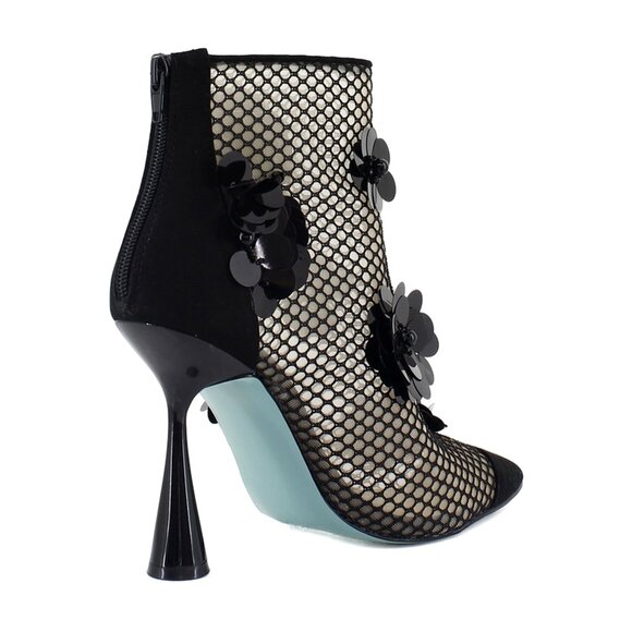 Betsey Johnson Women's Navey Embellished Dress Booties Size 6 - H100 - Picture 2 of 6